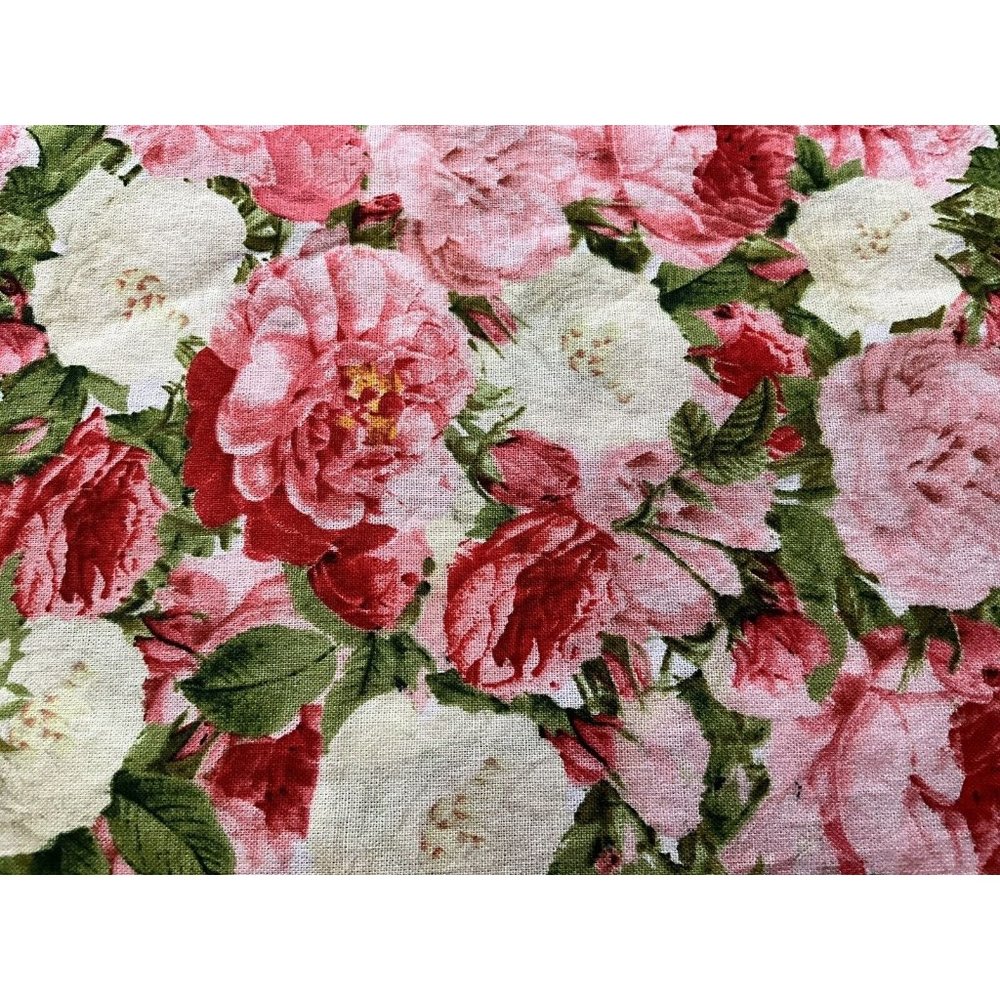 Candace Allen Vintage Rose Bouquet by David Textiles Cotton   3 Yards x 44" Wide